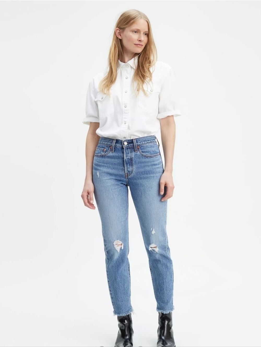 Levi's Wedgie Fit Women's Jeans Truth Unfolds Medium Wash Size 30